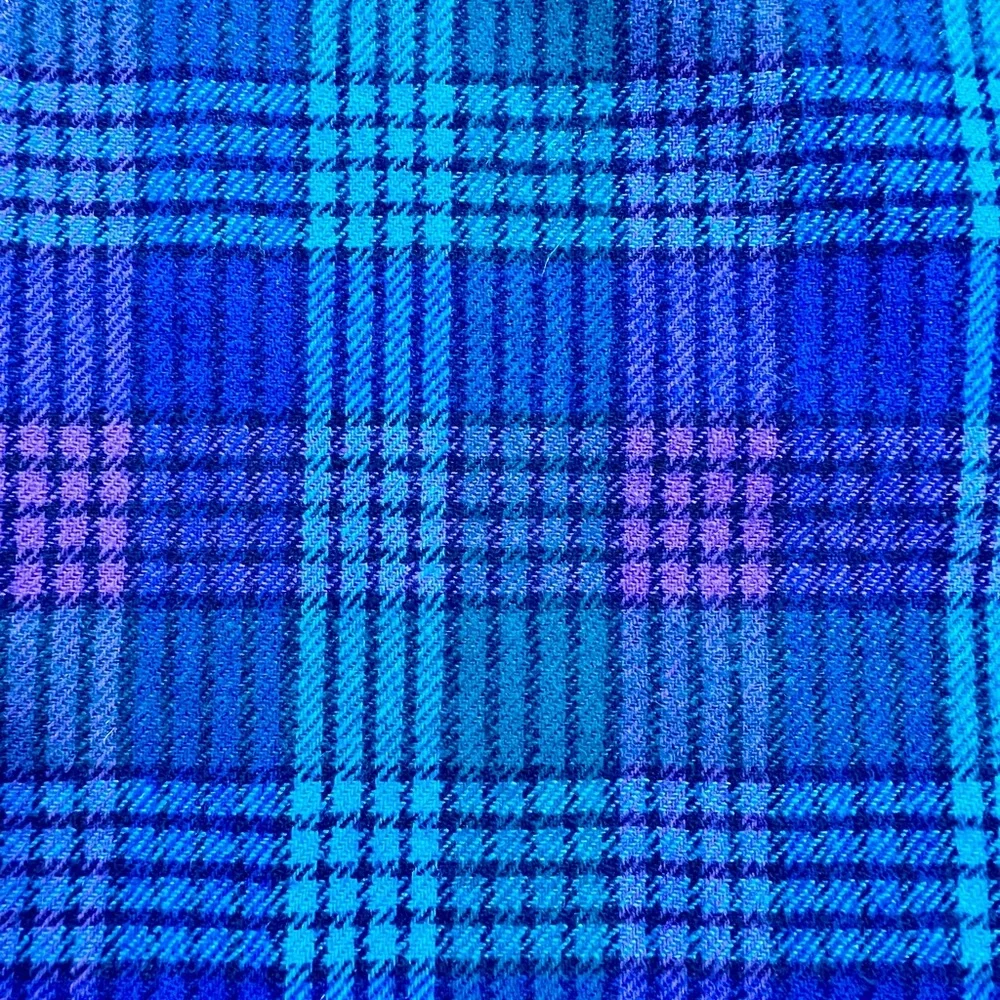 VINTAGE Pendleton‎ 70a 80s tartan plaid pleated wool midi skirt dark academia